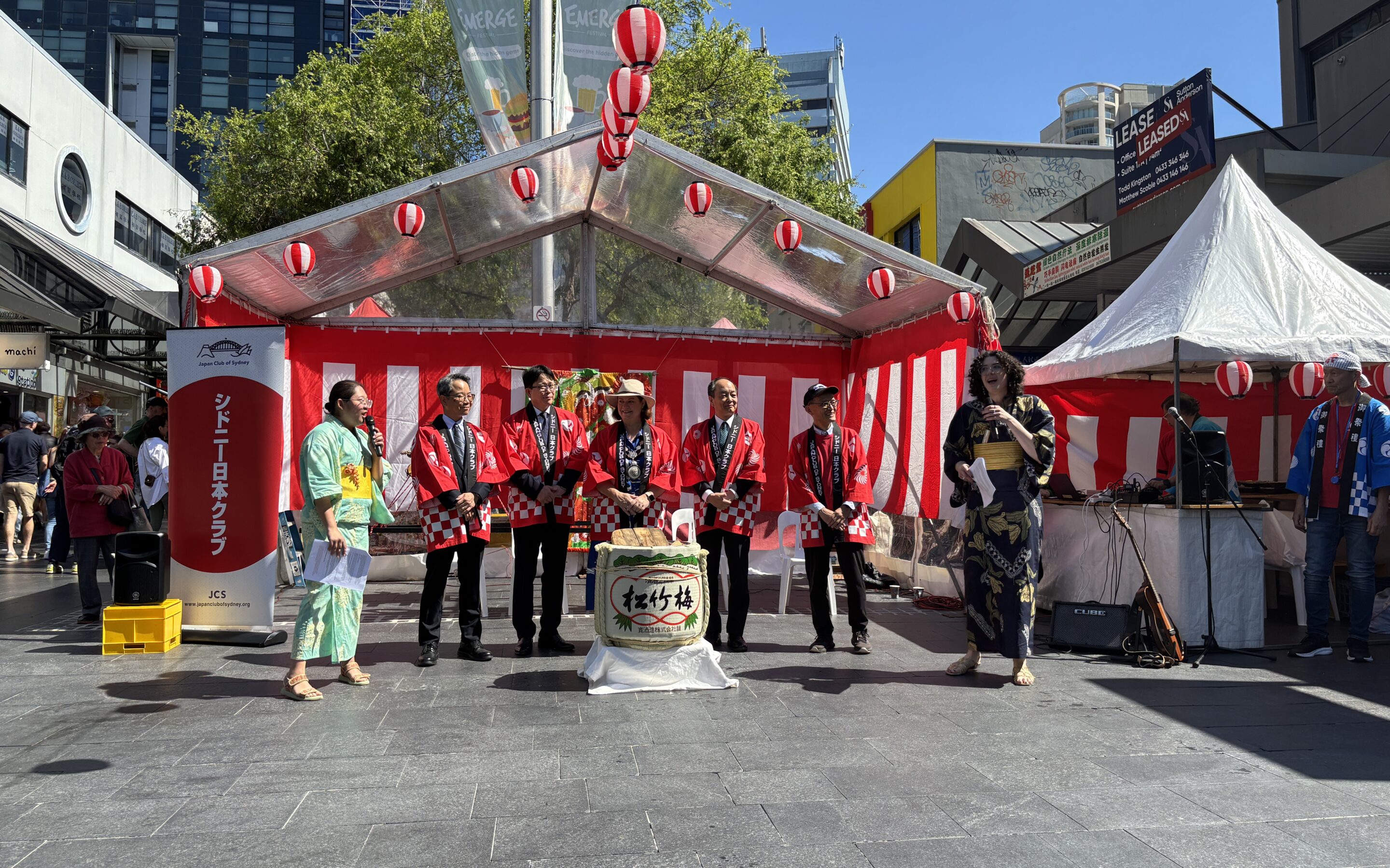 JCS Japan Festival in Chatswood 2026 オープニングセレモニーに田野日本人会長が出席