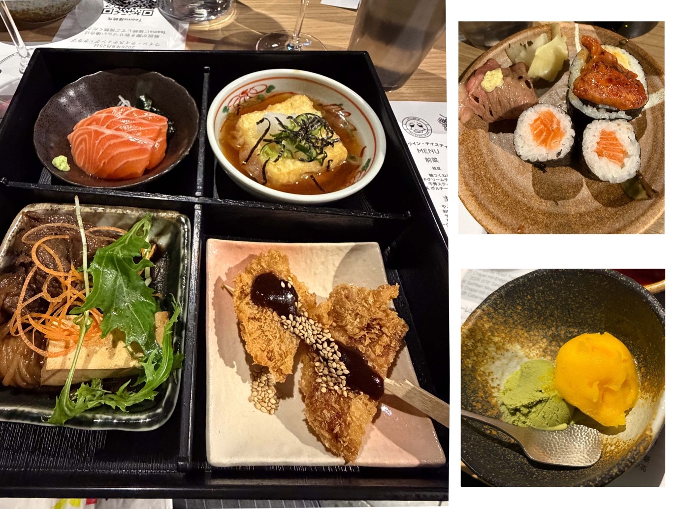 メイン料理とデザート