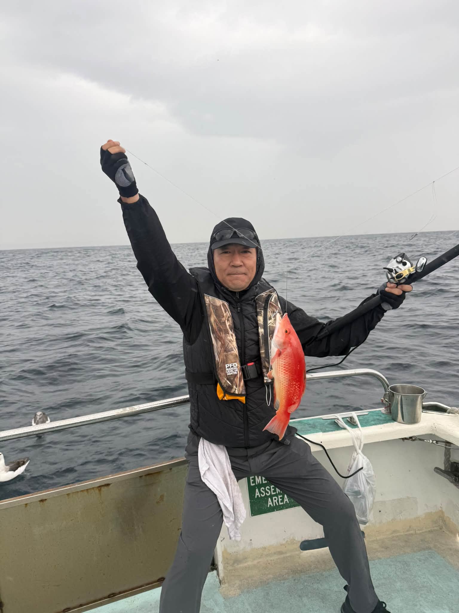 Red fish / ナニガイの釣果